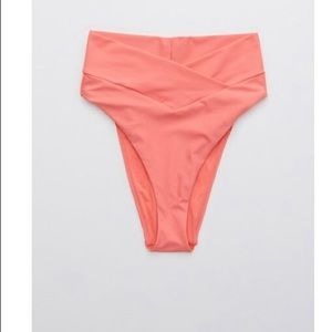 Aerie Crossover High Cut Cheeky Bikini Bottom